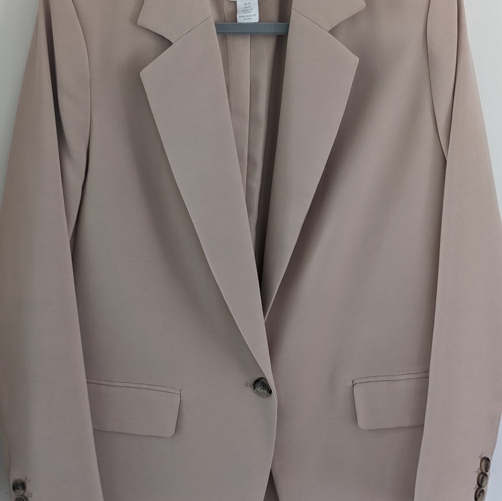 H&M Blazer Size M Beige